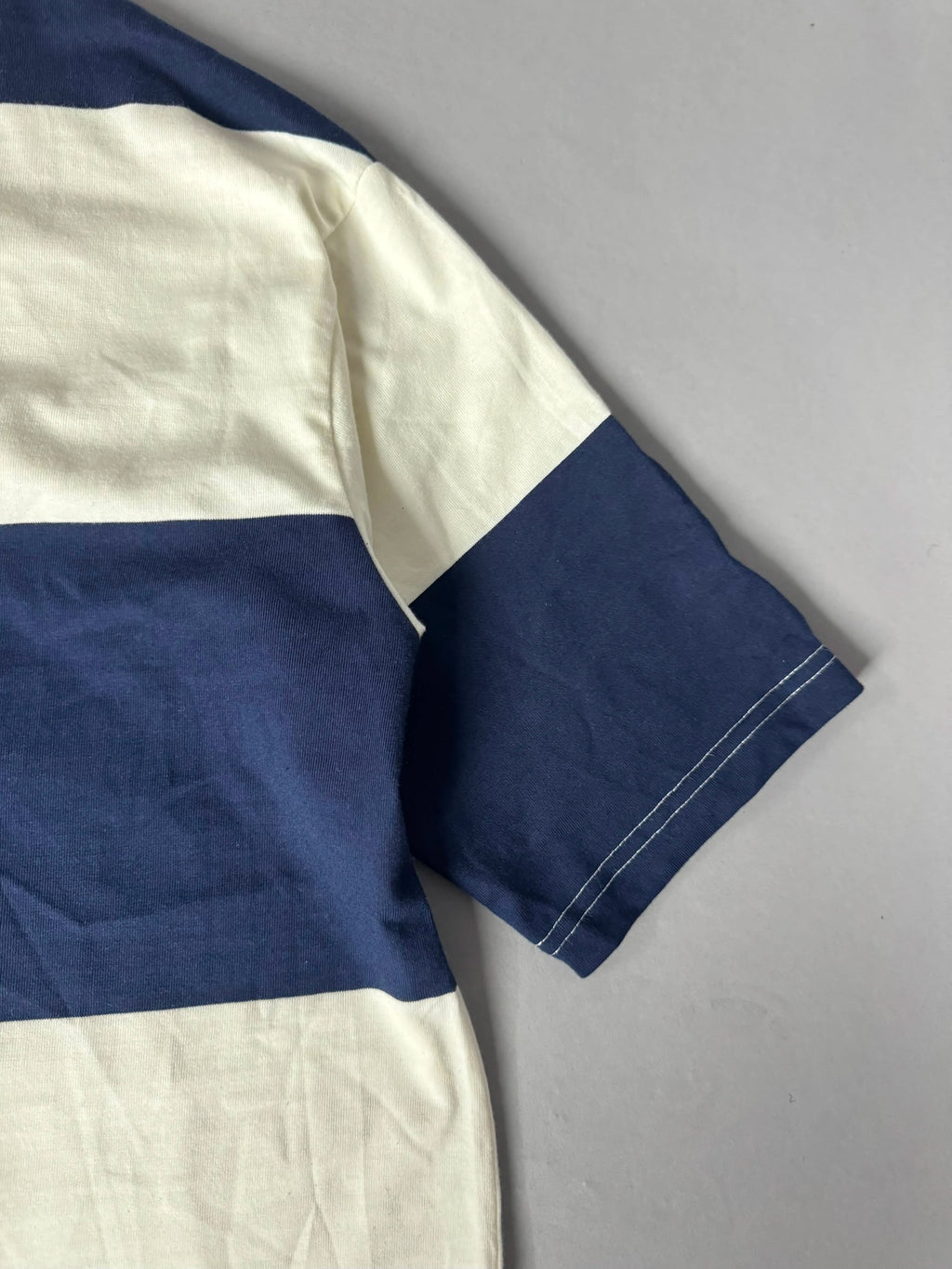 Striped bold navy blue