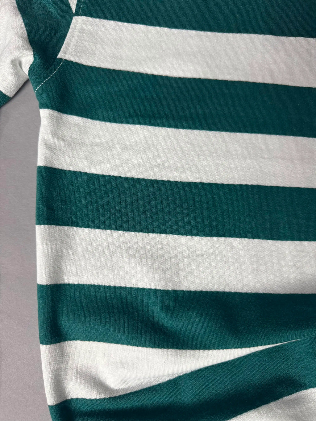 White Striped Rugby Polo T-Shirt