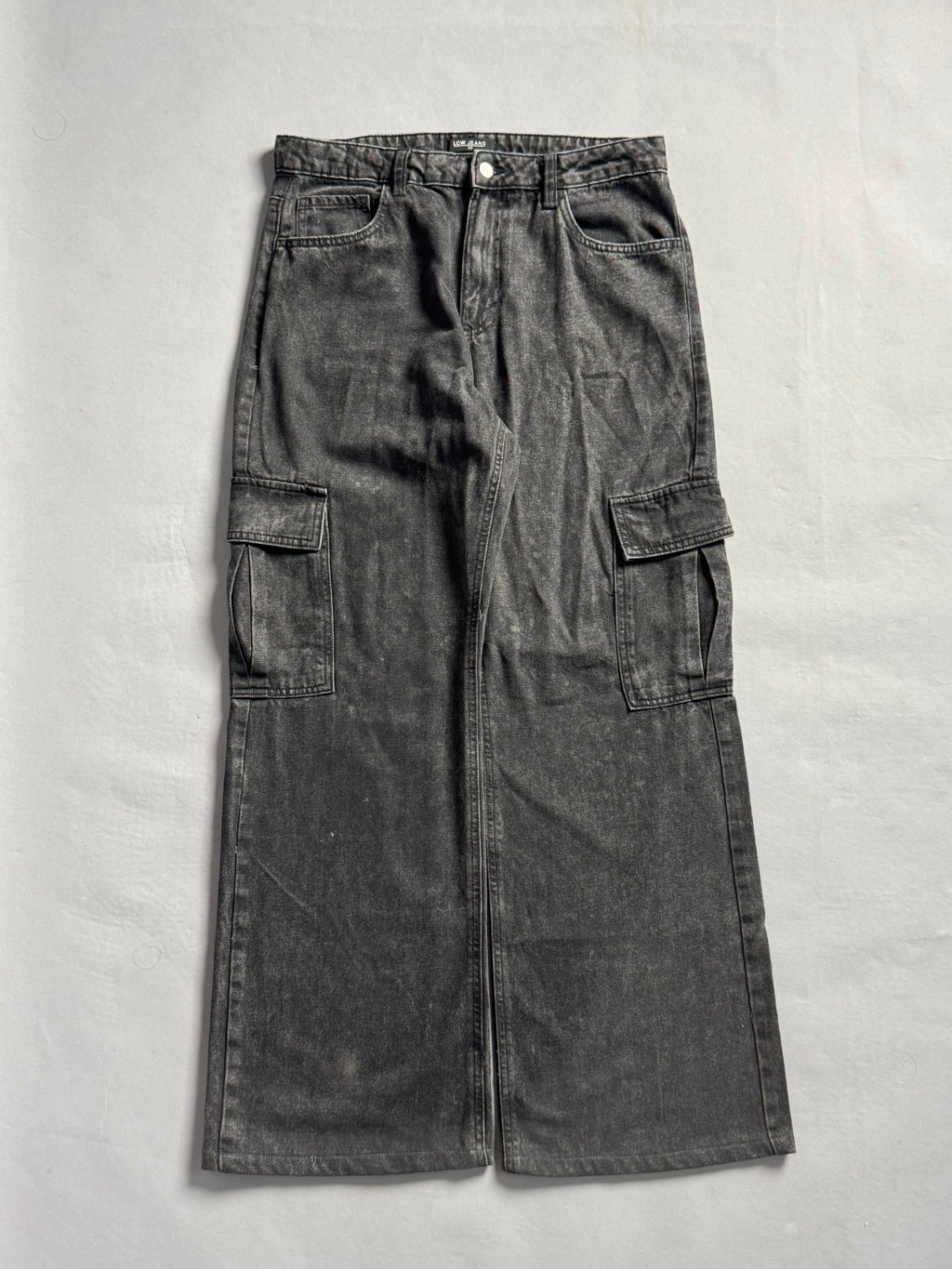 Charcoal Grey Cargo Jeans