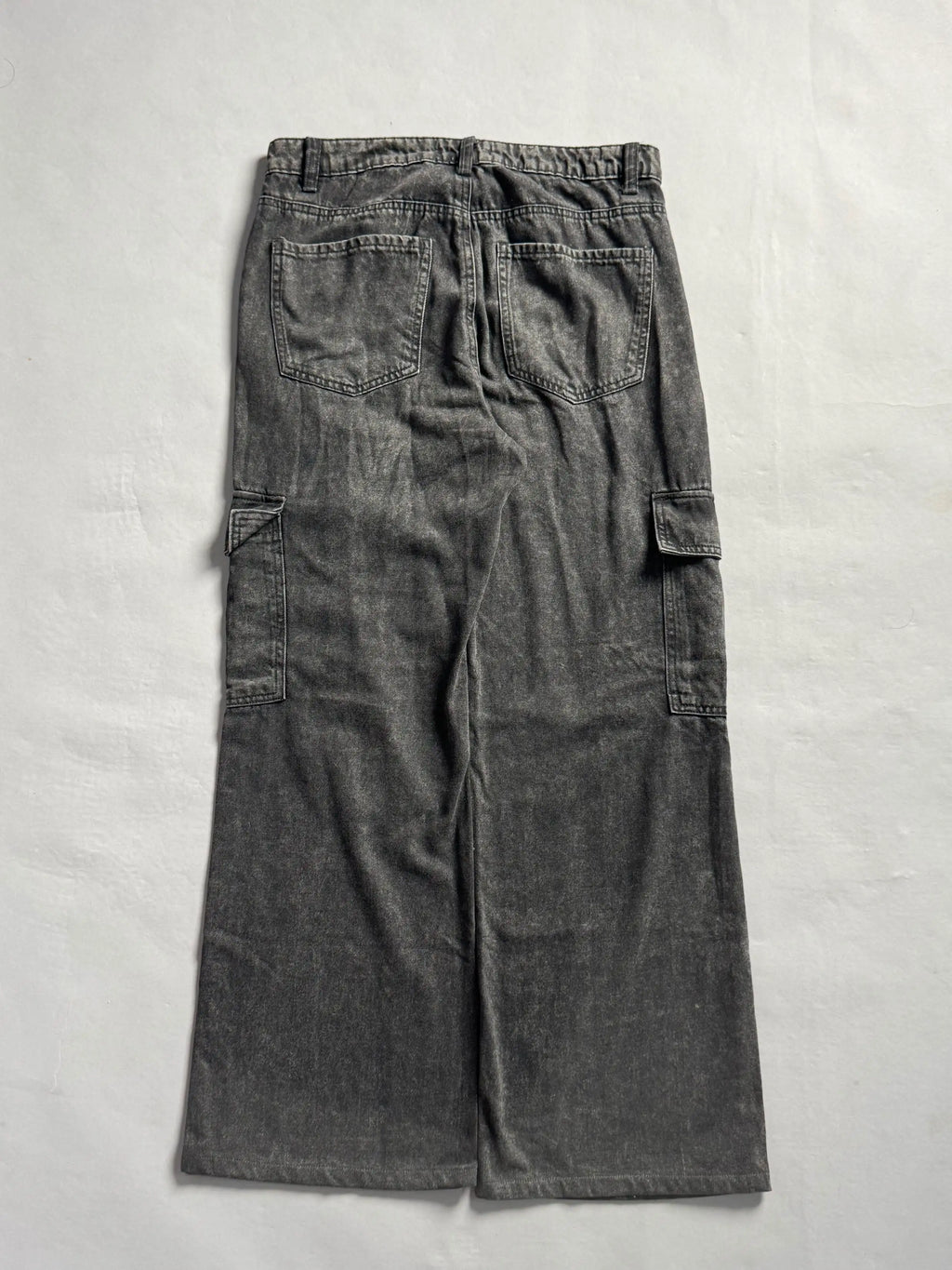 Charcoal Grey Cargo Jeans