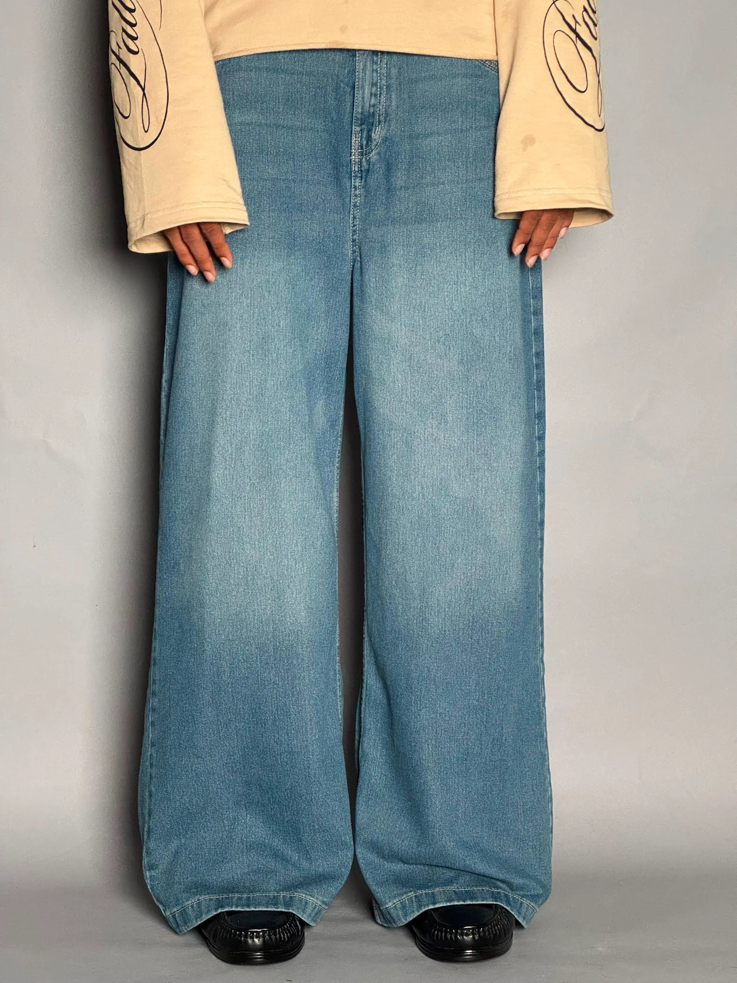 Light Blue Wide-Leg