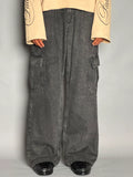Charcoal Grey Cargo Jeans