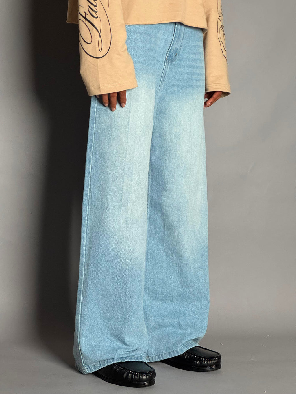 Ice blue Wide-leg