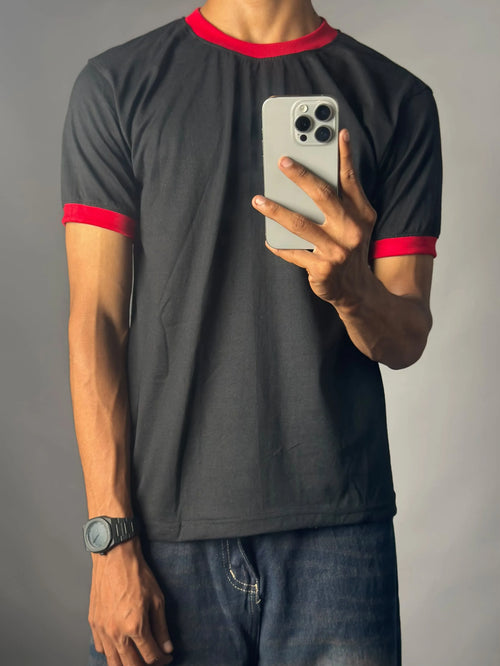 BLACK & RED RINGER