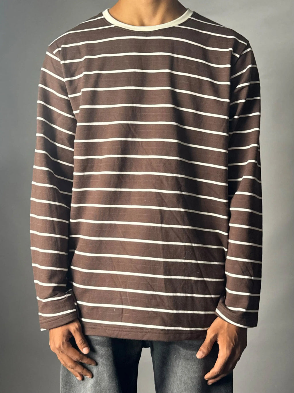 STRIPES-CHOCLATE BROWN