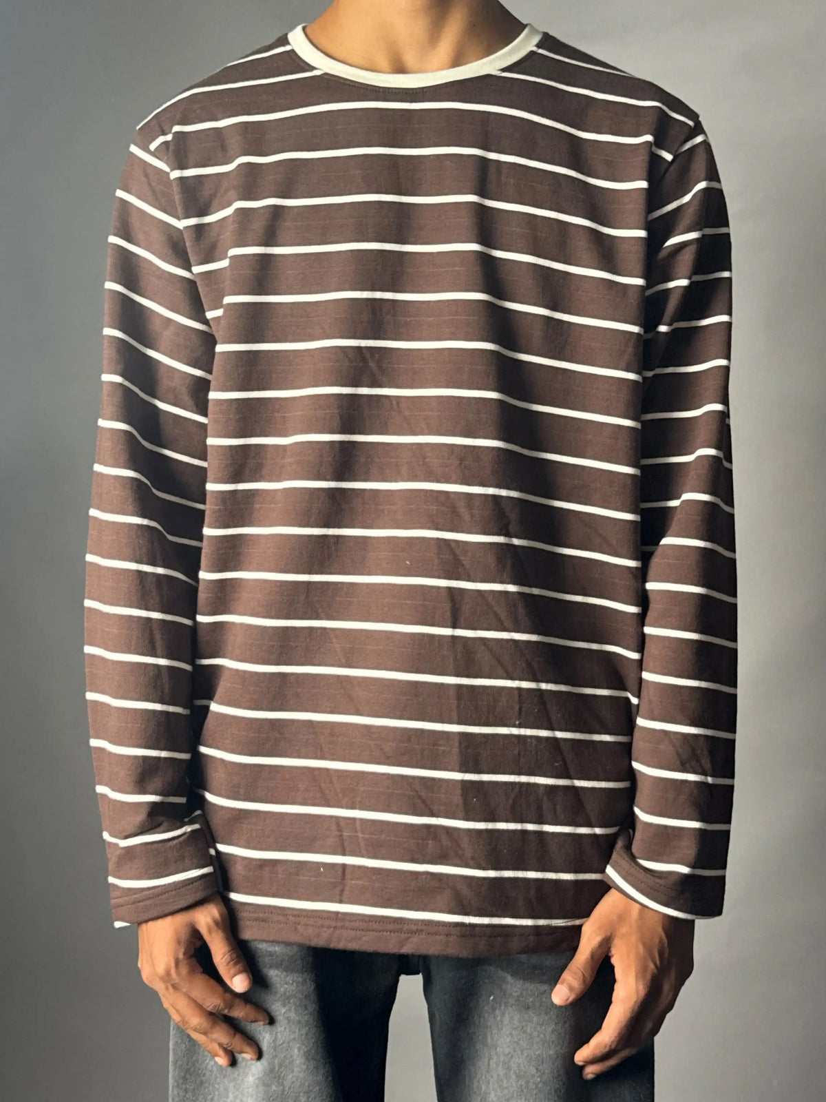 STRIPES-CHOCLATE BROWN