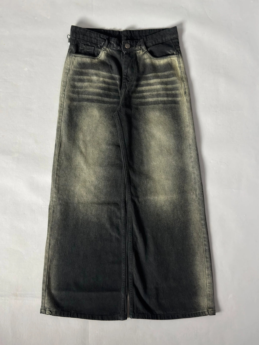Charcoal Black Wide-Leg
