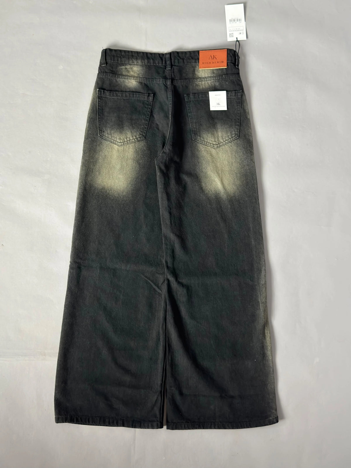 Charcoal Black Wide-Leg
