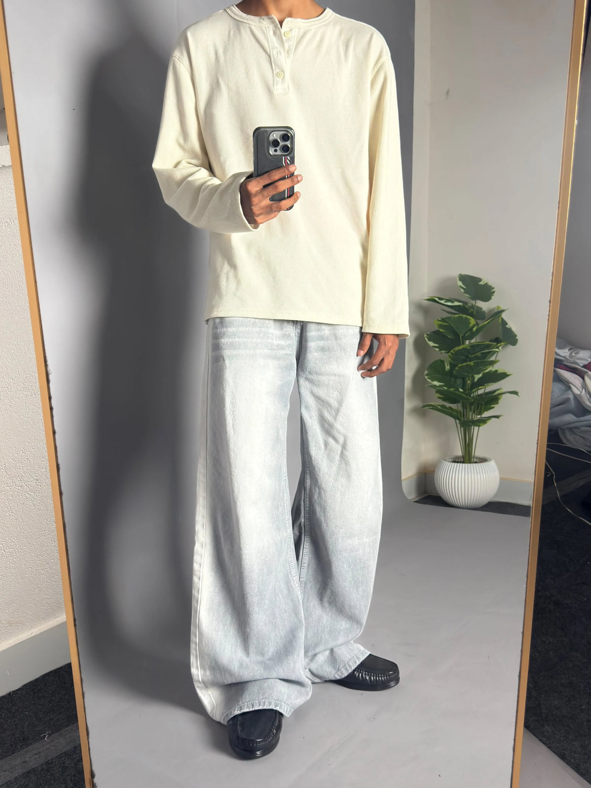 Silver Shade Wide-Leg