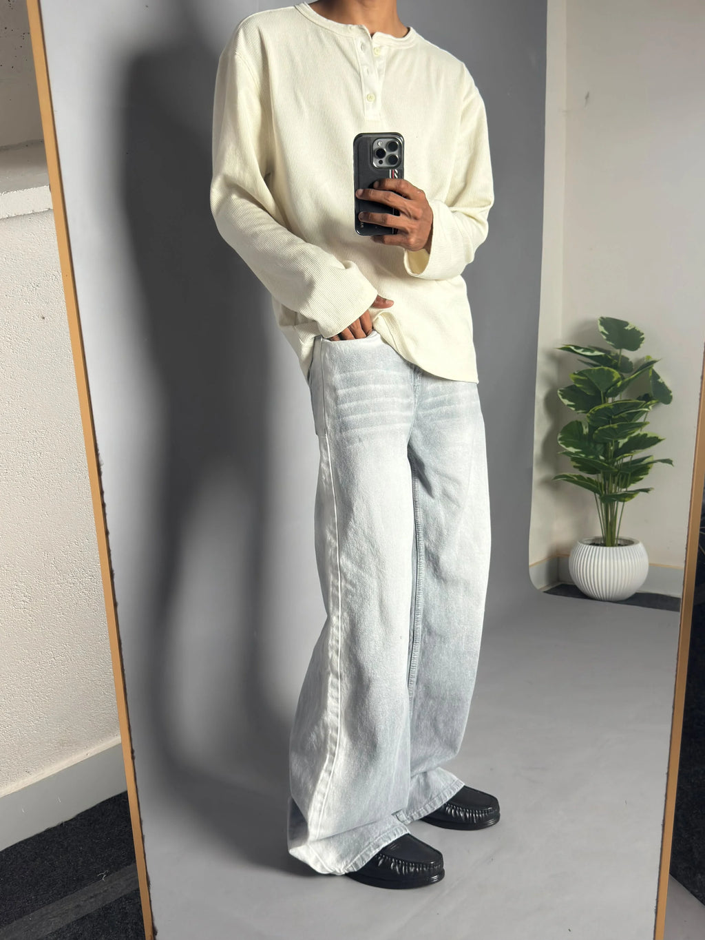 Silver Shade Wide-Leg