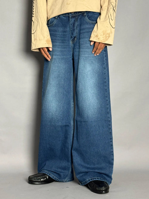 Ash Blue Wide-Leg