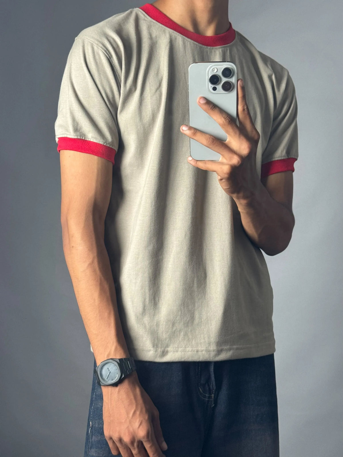 CREAM CONTRAST RINGER